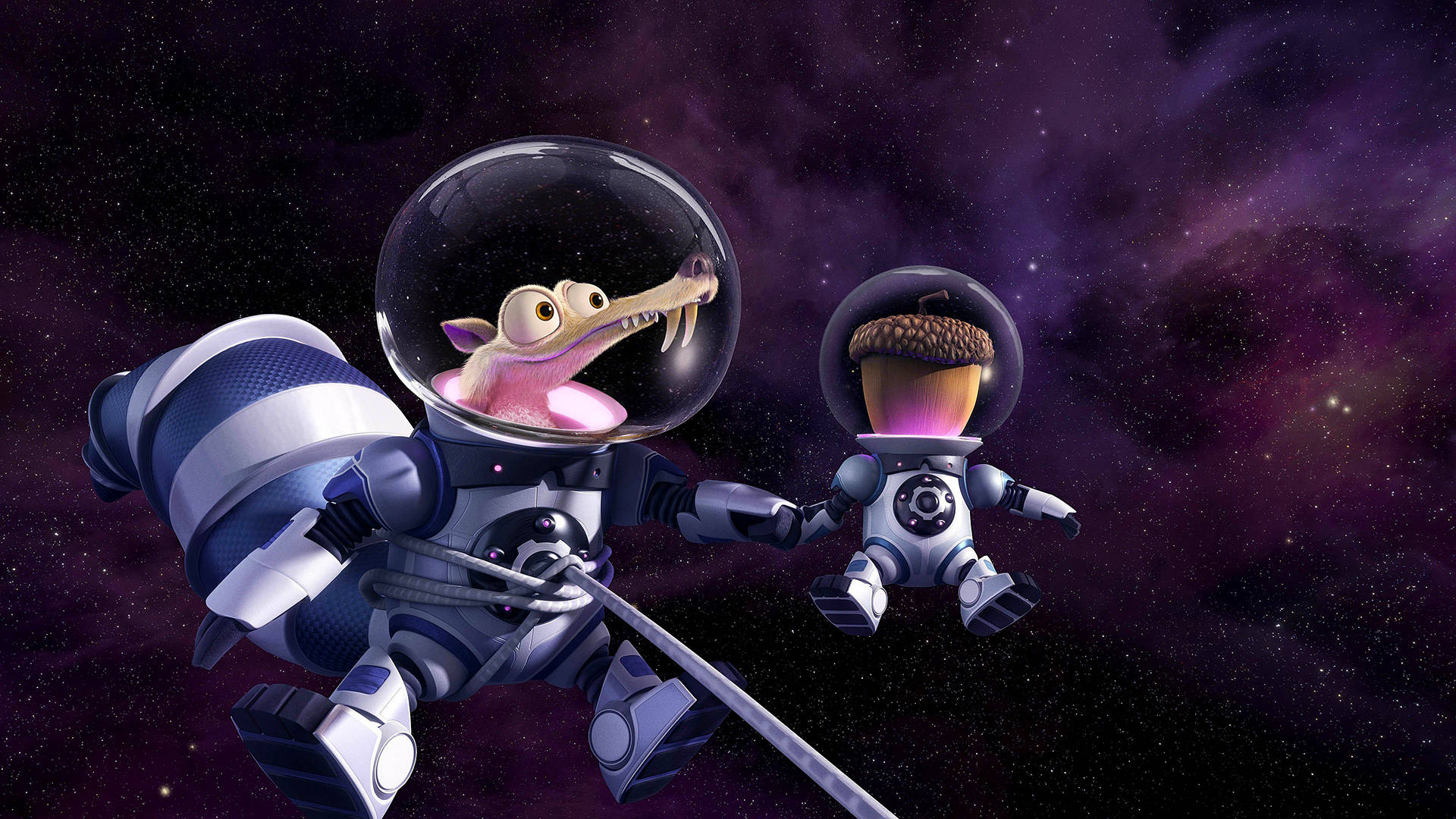 Floating Scrat Ice Age Collision Course Wallpaper