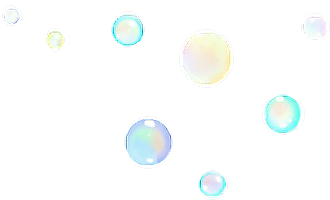 Floating Soap Bubbles Background PNG