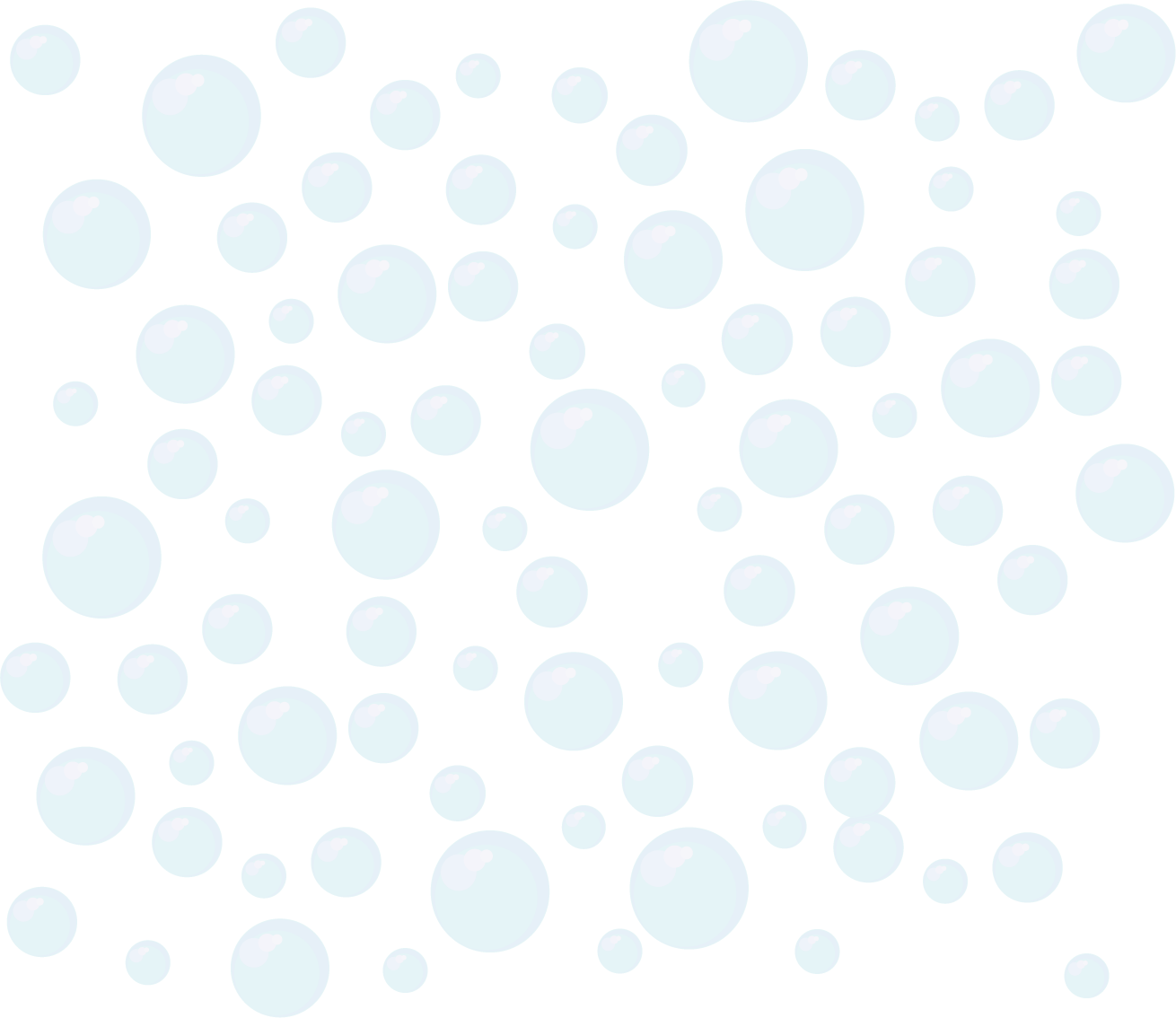 Floating Soap Bubbles Background PNG