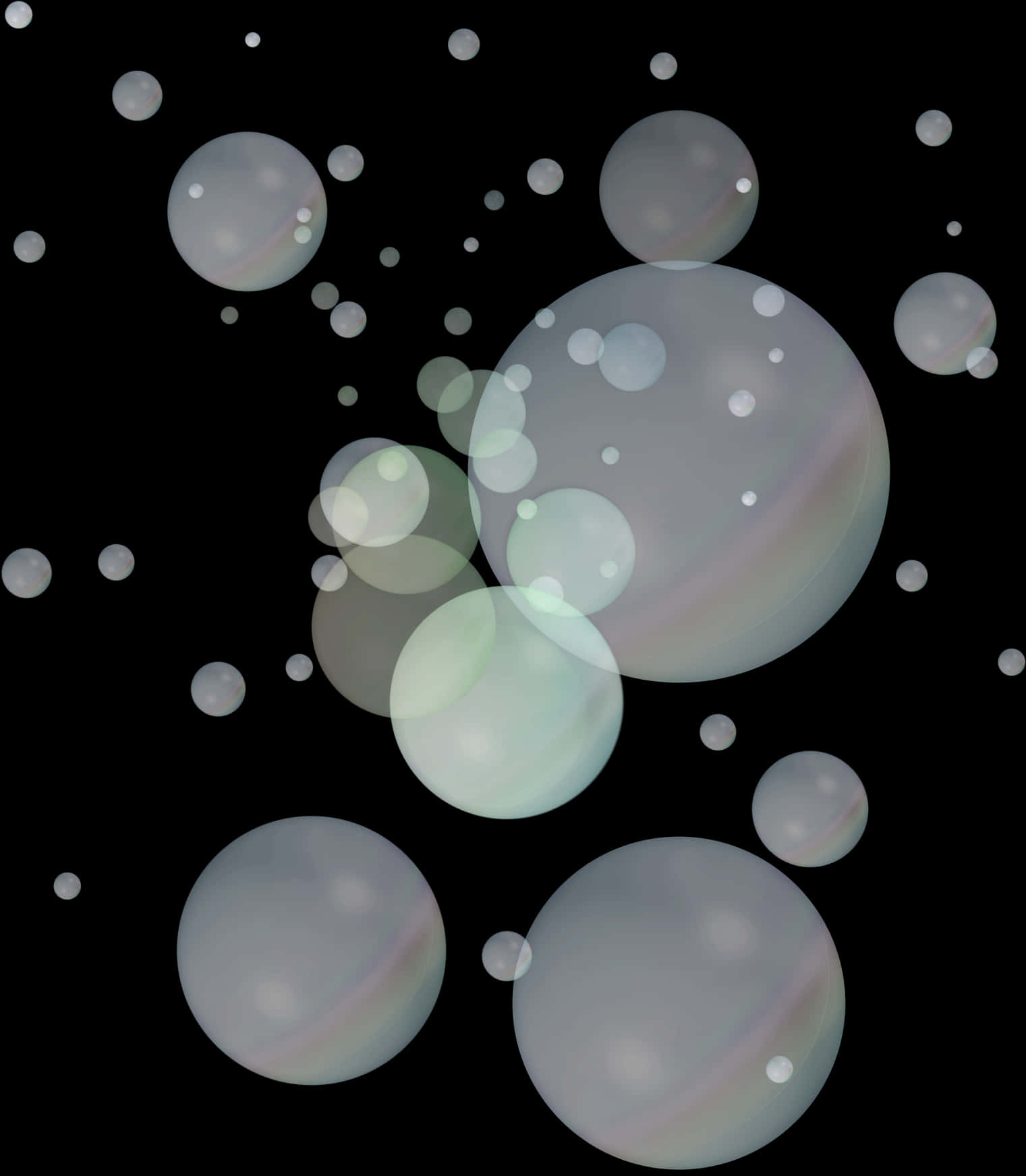 Download Floating Soap Bubbles Dark Background | Wallpapers.com