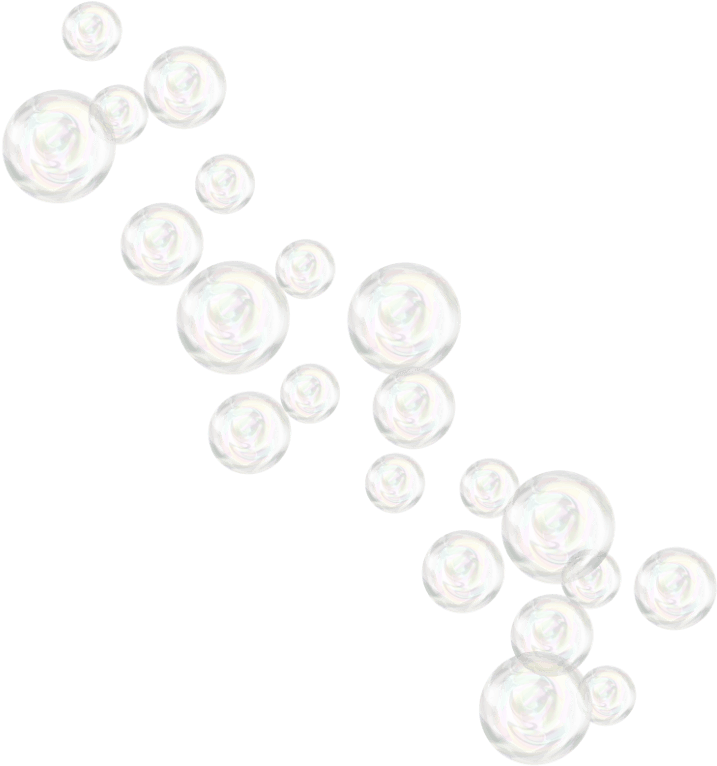 Floating Soap Bubbles Transparent Background PNG