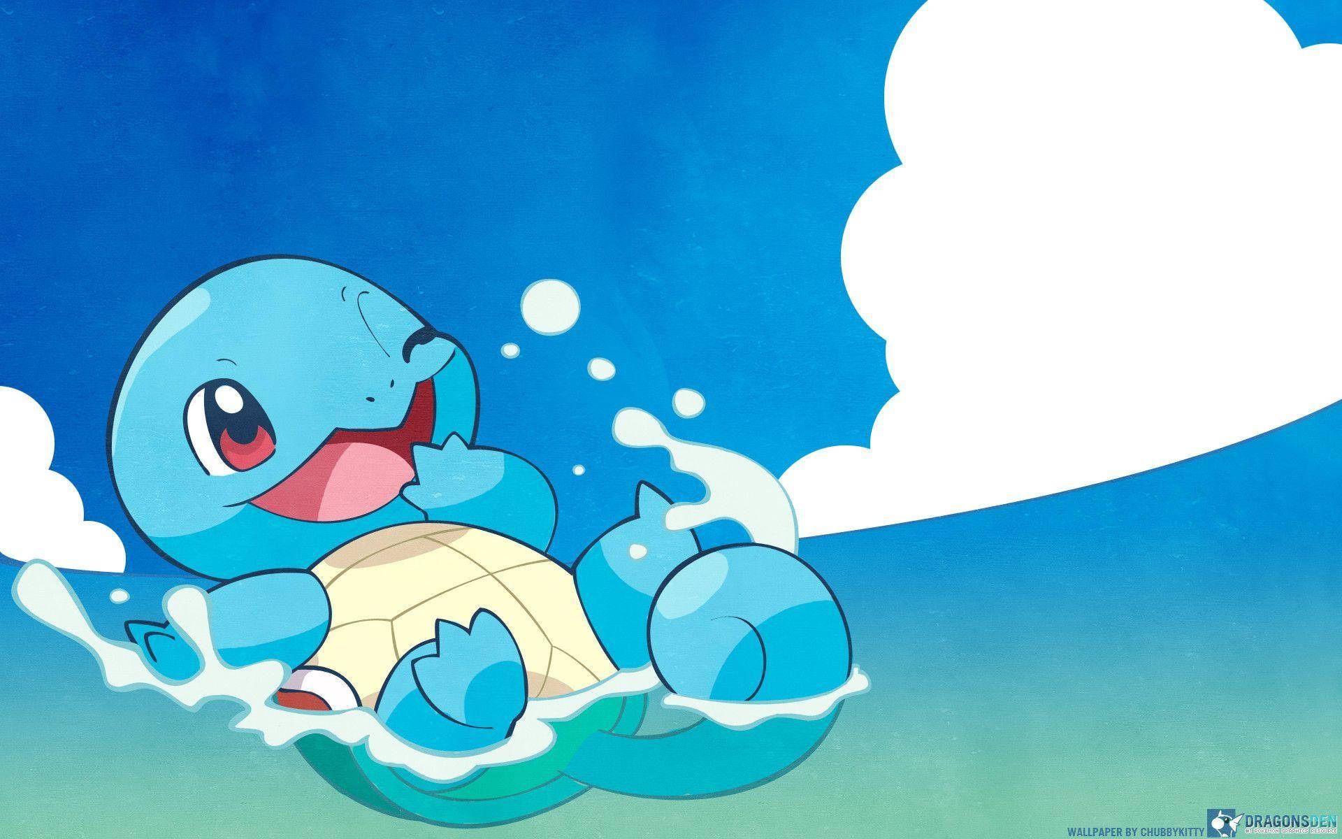 'An Artistic Take on the Iconic Pokemon Squirtle' Wallpaper