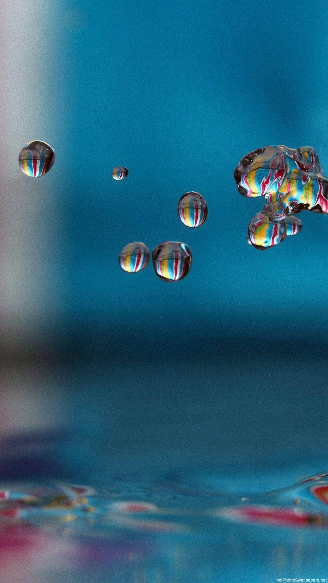 Floating Water Droplets Iphone 8 Live Wallpaper