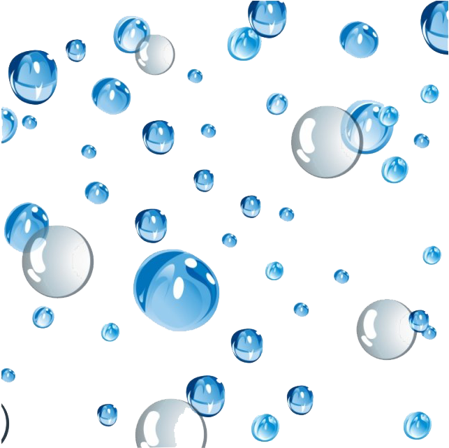 Floating Water Drops Pattern PNG