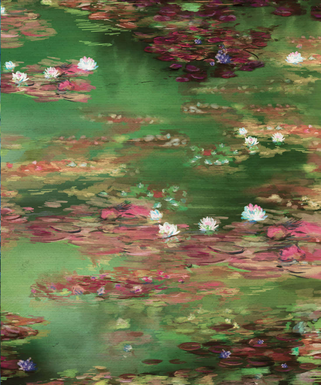 Schwebendeseerosenblumen Wallpaper
