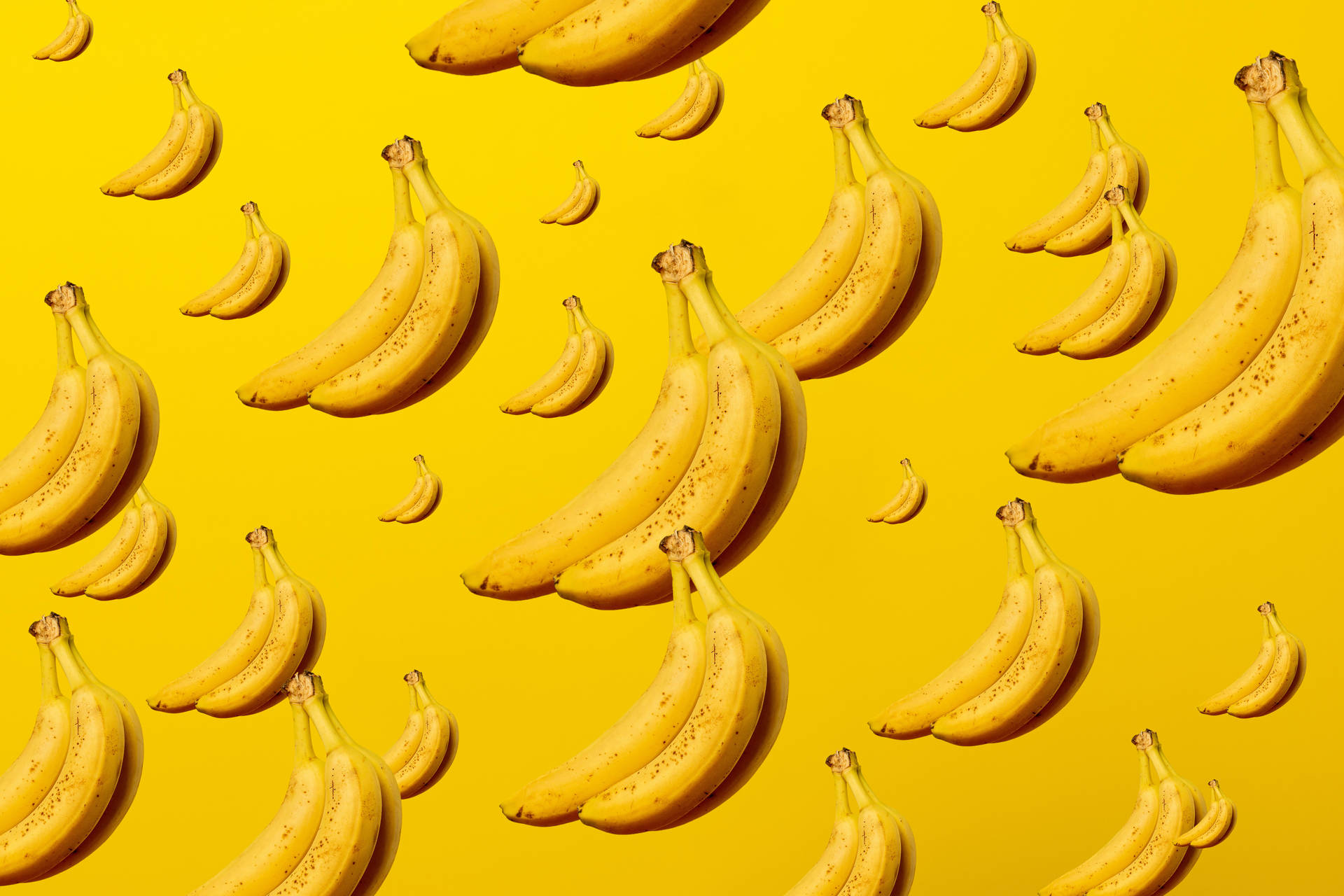 Floating Yellow Bananas Wallpaper