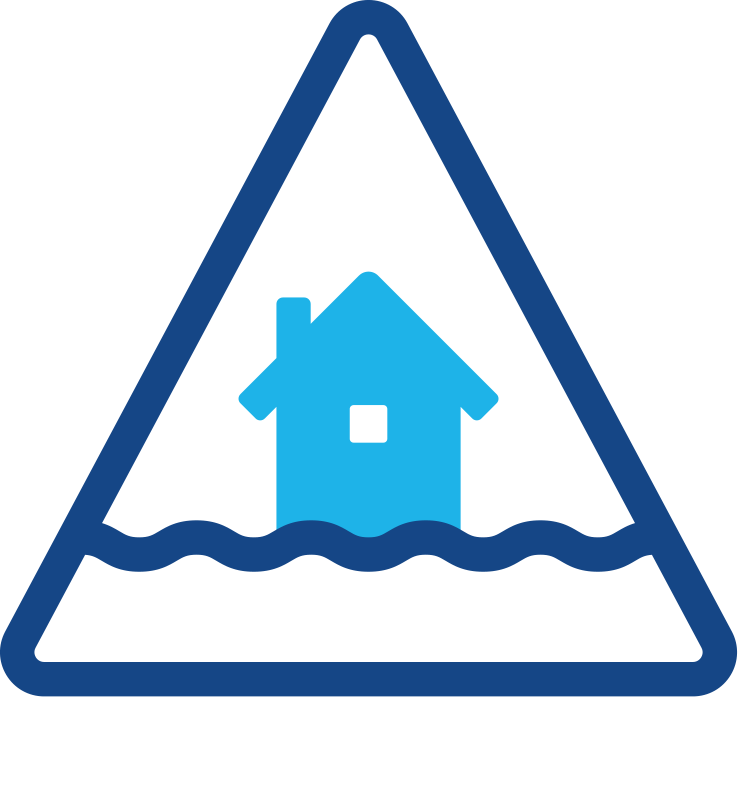 Download Flood Warning Sign Graphic | Wallpapers.com