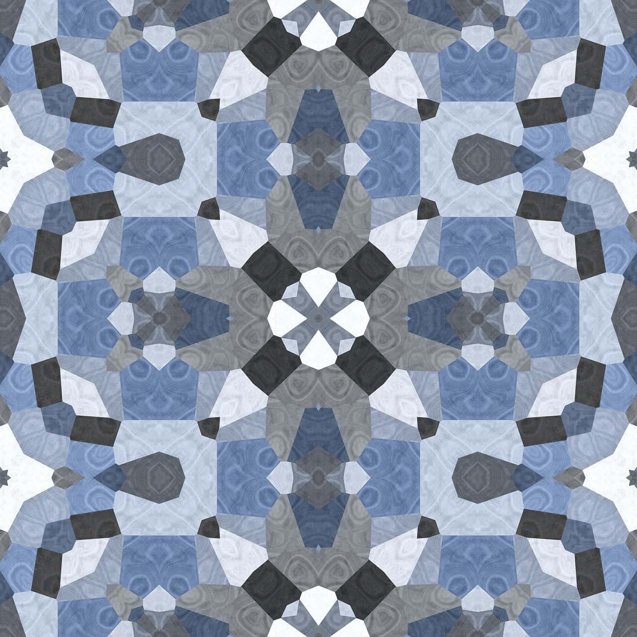 A Blue And Gray Geometric Pattern