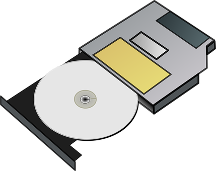 Floppy Diskand C D R O M Illustration PNG