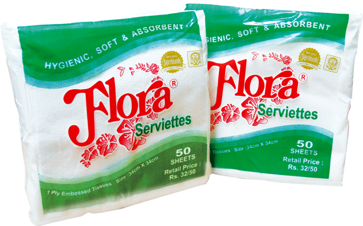 Flora Napkin Packages50 Sheets PNG