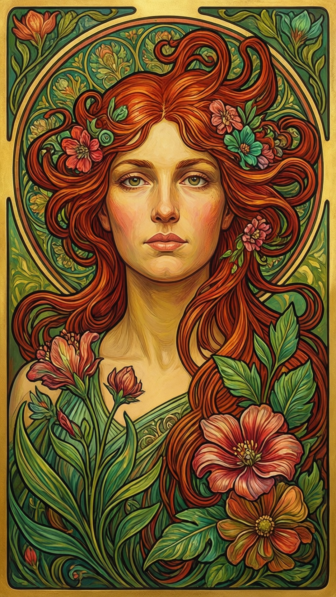 Flora Portrait Bakgrunner