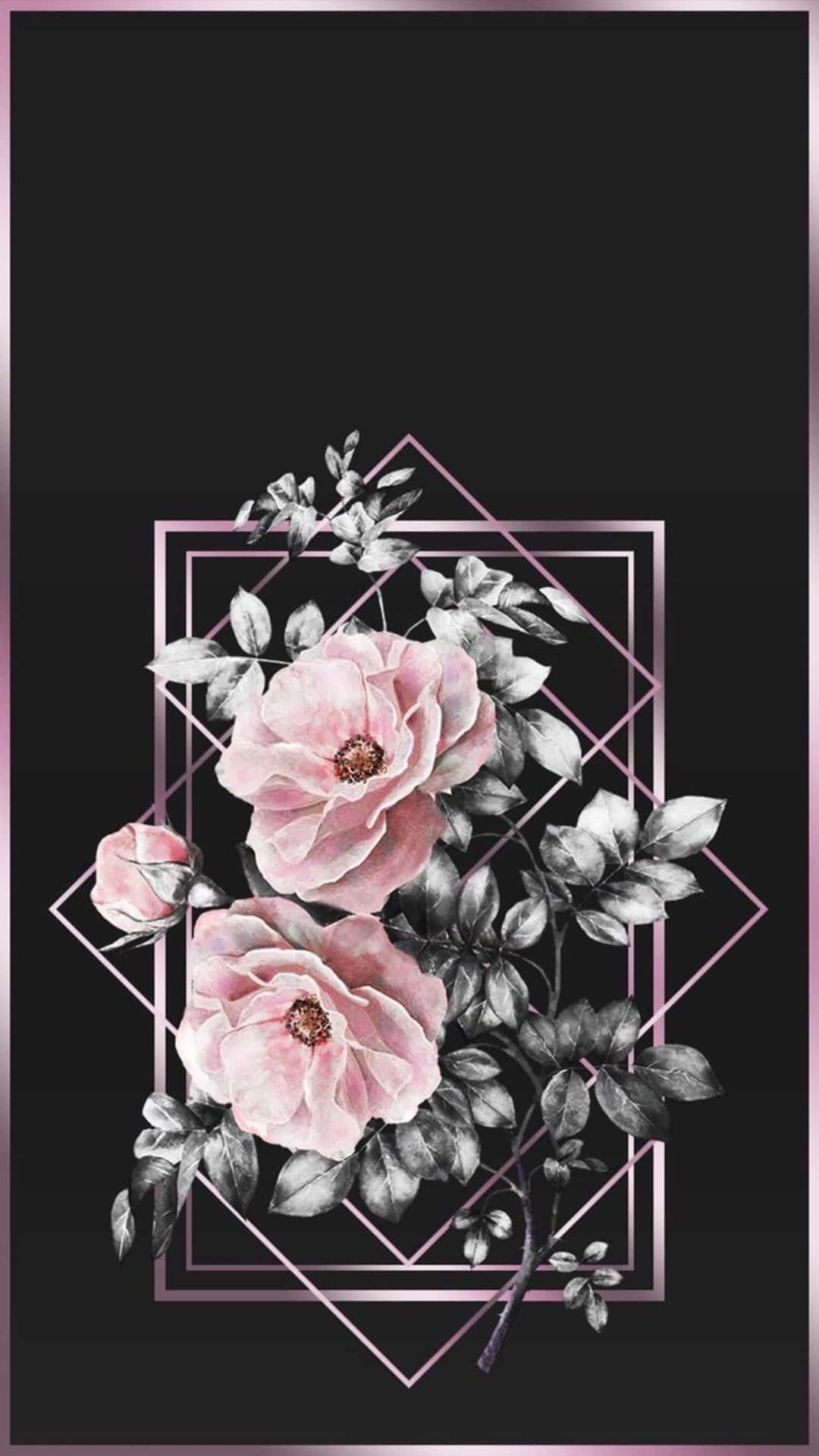 Helledeinen Tag Auf Mit Diesem Farbenfrohen Floralen Ästhetischen Iphone-hintergrundbild! Wallpaper