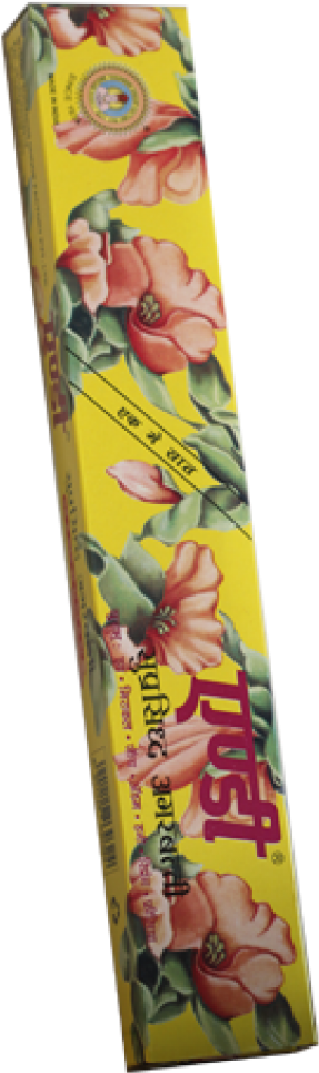 Floral Agarbatti Incense Sticks Packaging PNG