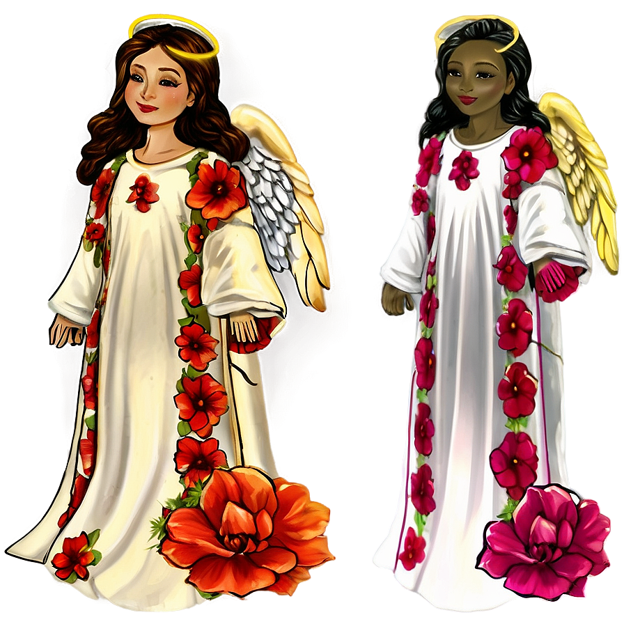 Floral Angels Png 13 PNG