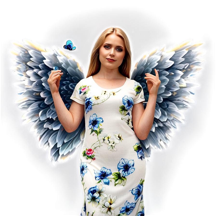 Floral Angels Png Qhm PNG