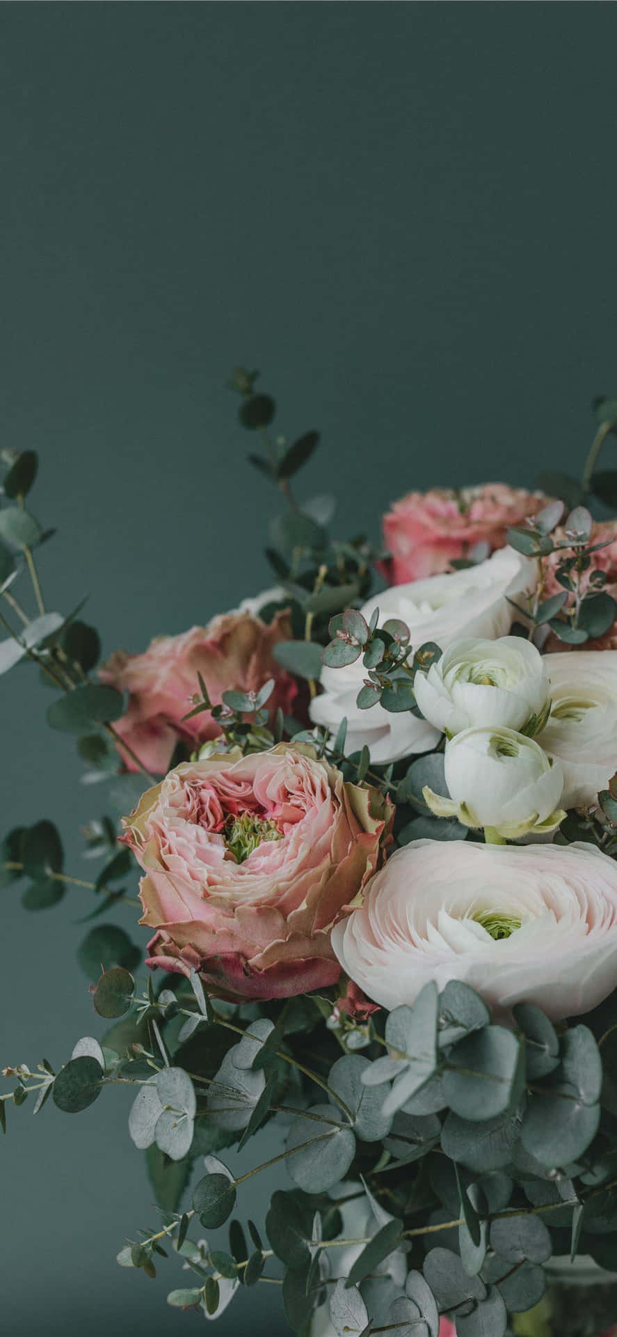 Stunning Floral Arrangement with Diverse Mix of Fresh Flowers Wallpaper