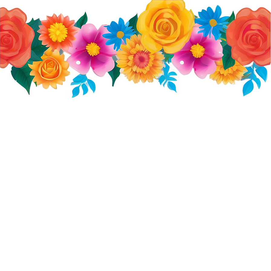 Floral Birthday Banner Template Png Esy PNG