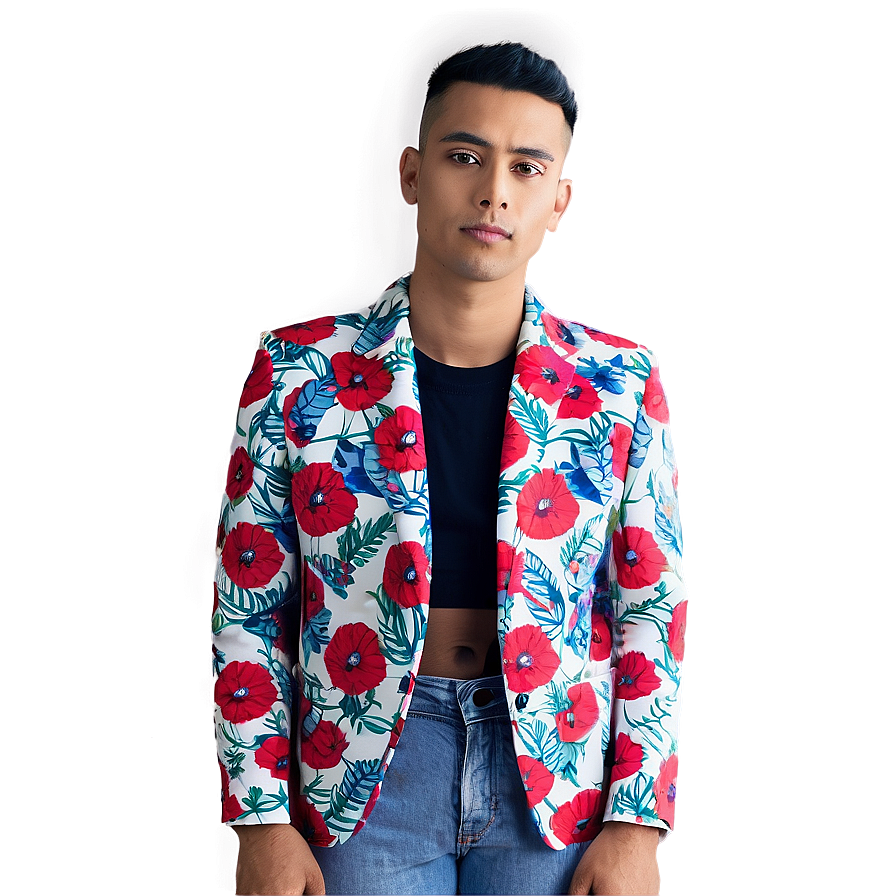 Floral Blazer Png Mmp PNG