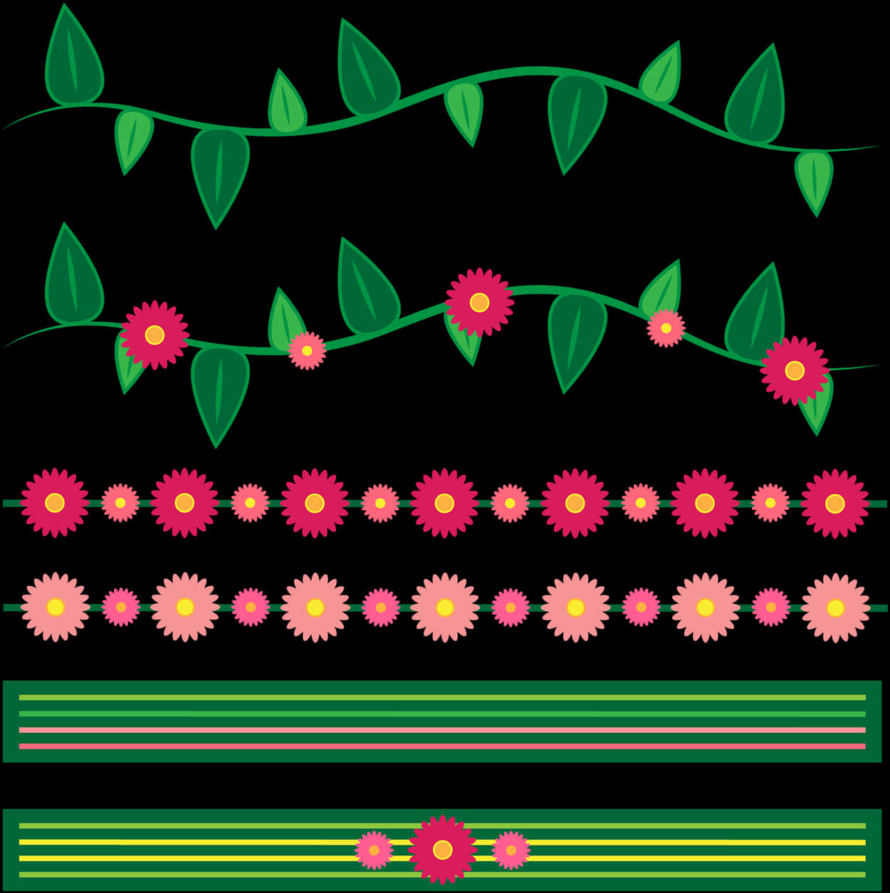 Floral_ Border_ Design_ Vector PNG