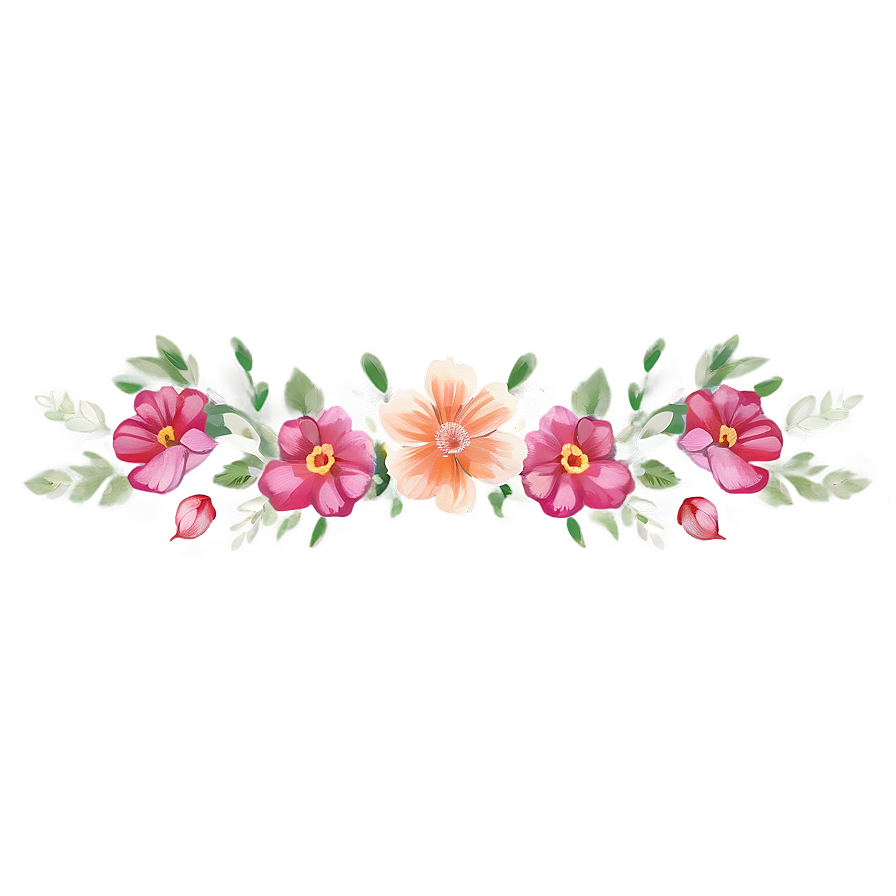 Floral Border Transparent Png 05252024 PNG