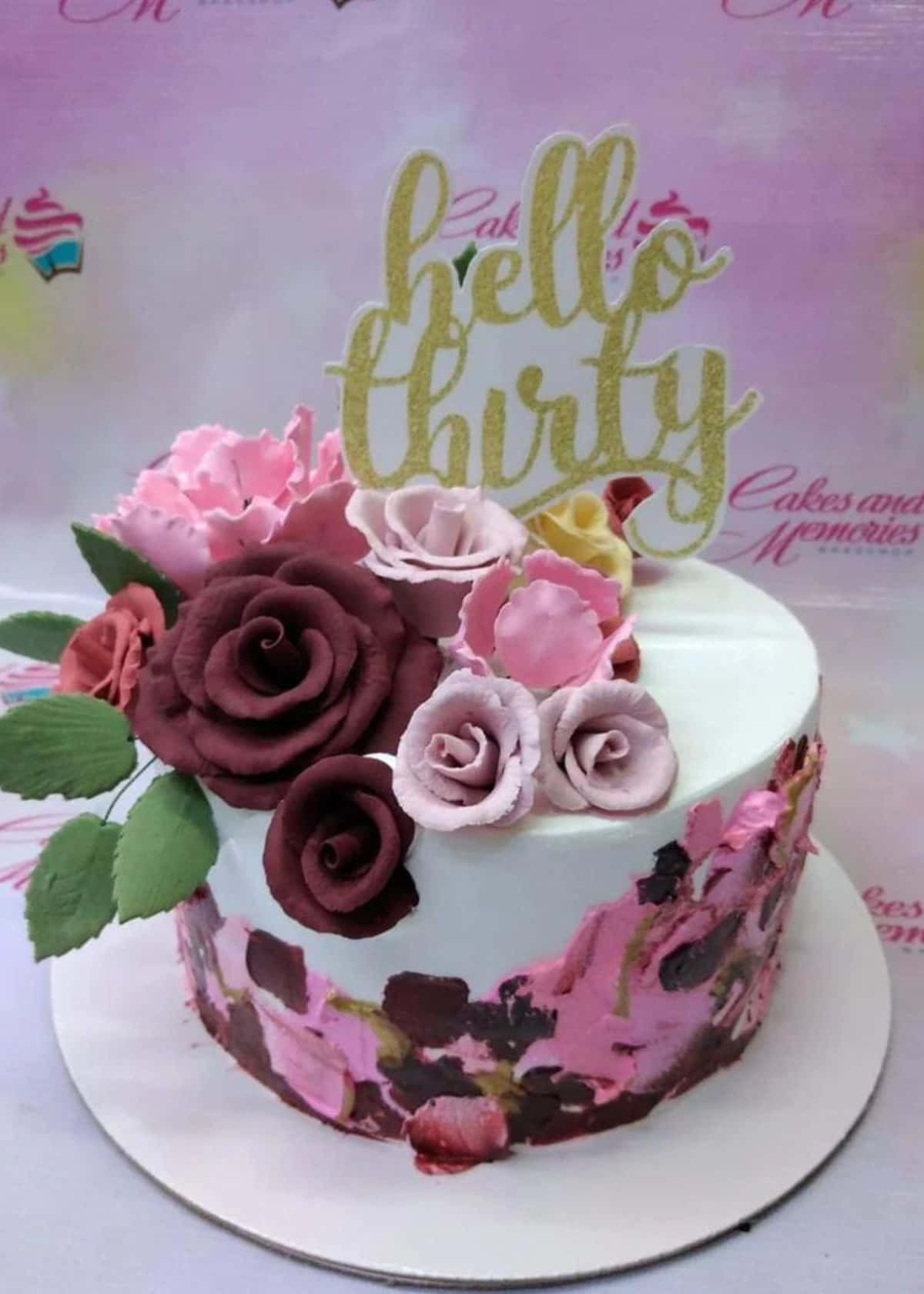 A Delightful Floral Cake Wallpaper