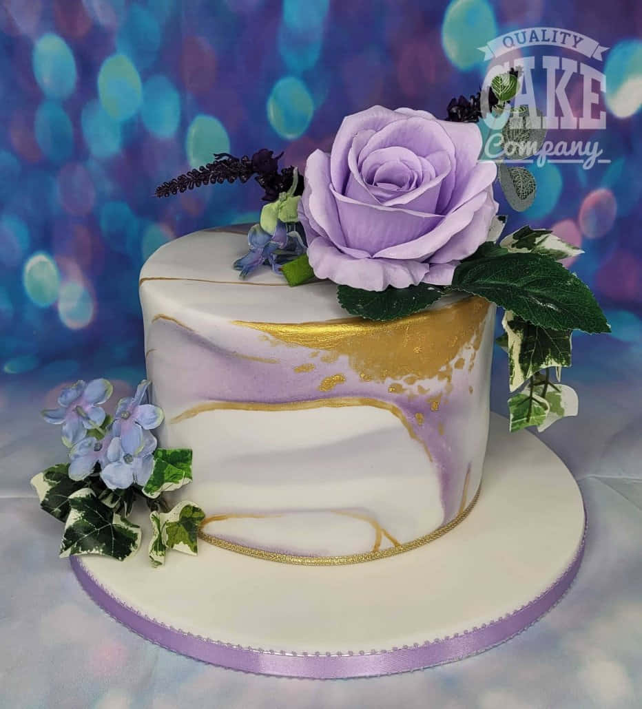 Rainbow Birthday cake arranged by a florist in Pitman, NJ : RoseBud Floral  Art
