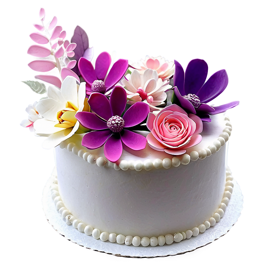 Floral Cake Topper Png Tks PNG