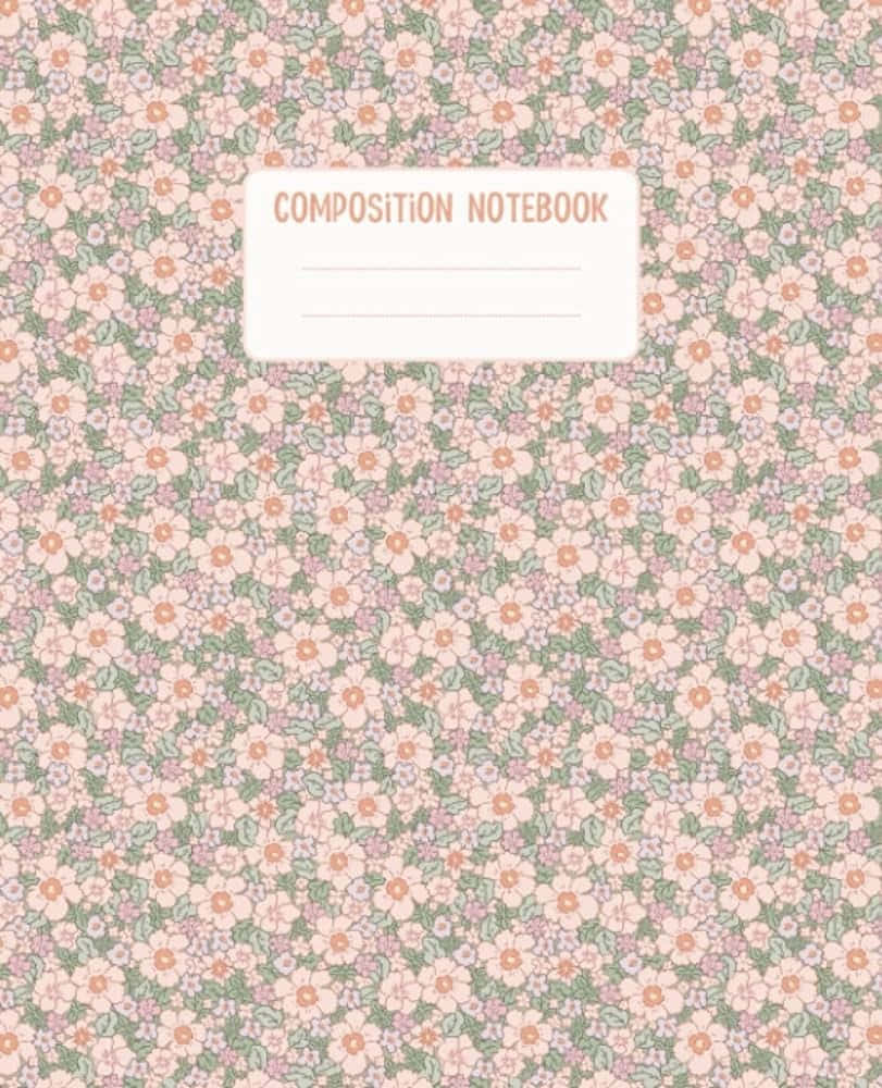 Floral Composition Notebook Cover Wallpaper