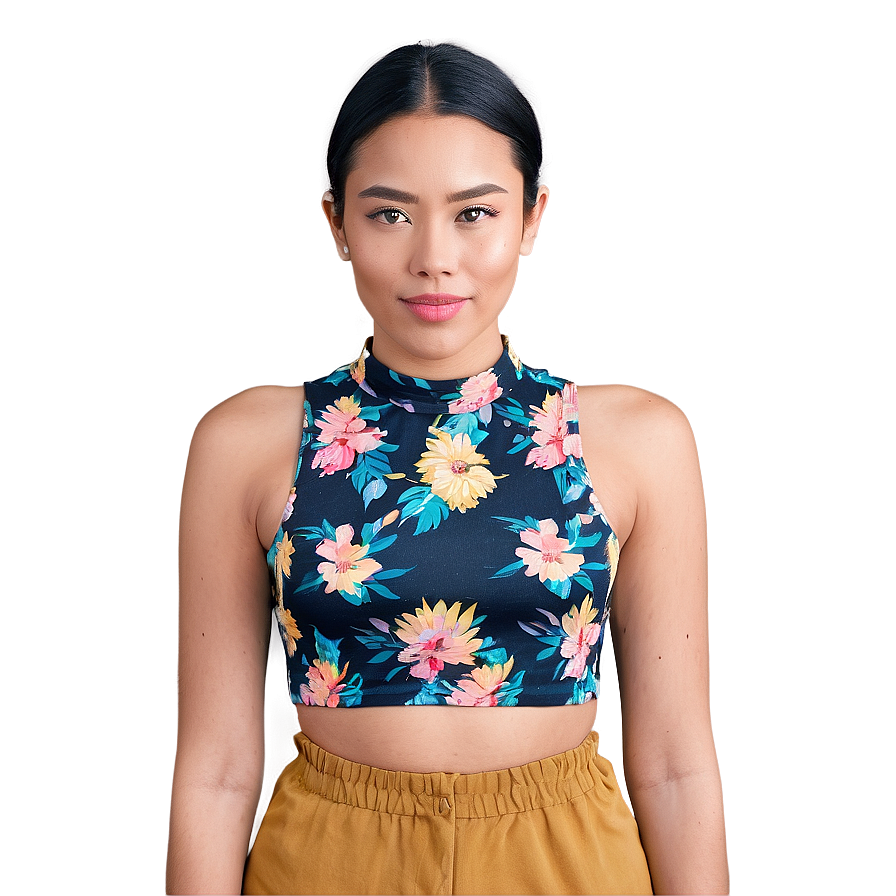 Download Floral Crop Top Png 52 | Wallpapers.com