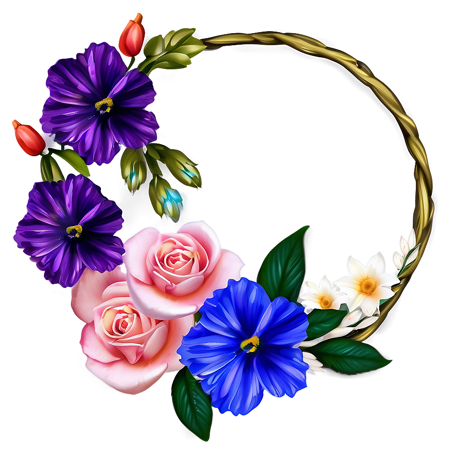 Floral Crown Design Png Yjt82 PNG