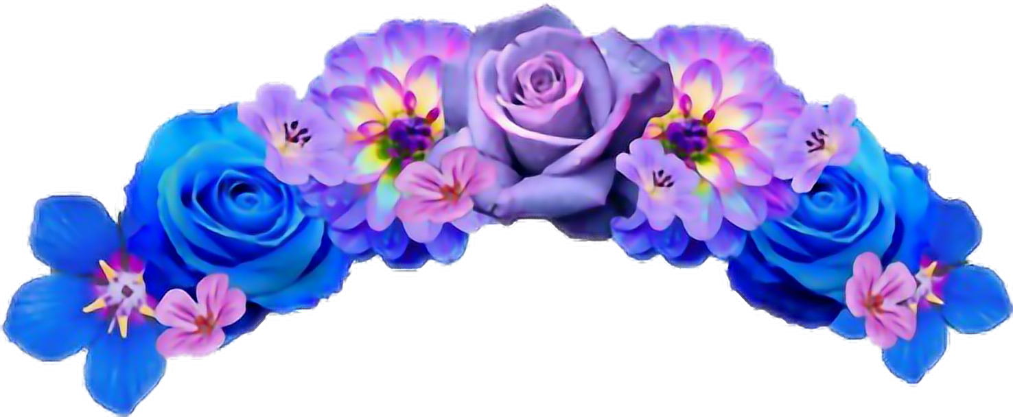 Floral Crown Filter Design PNG