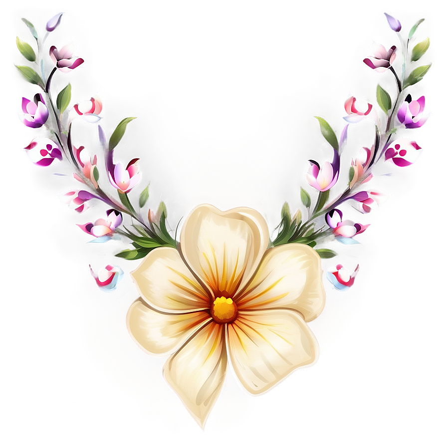 Floral Decal Design Png 06272024 PNG