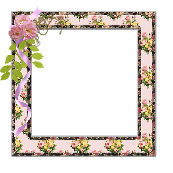 Floral Decorated Frame PNG