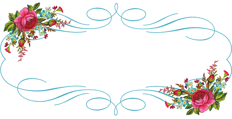 Floral Decorative Banner Design PNG
