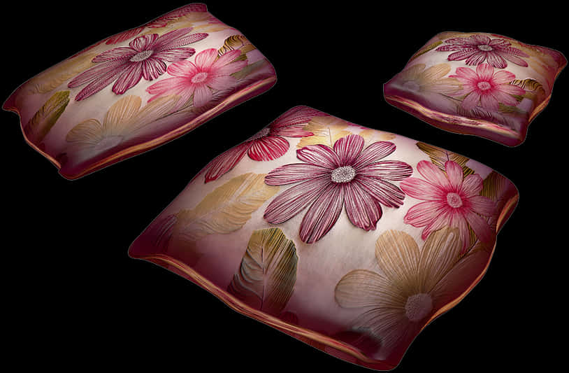 Floral Decorative Pillows PNG