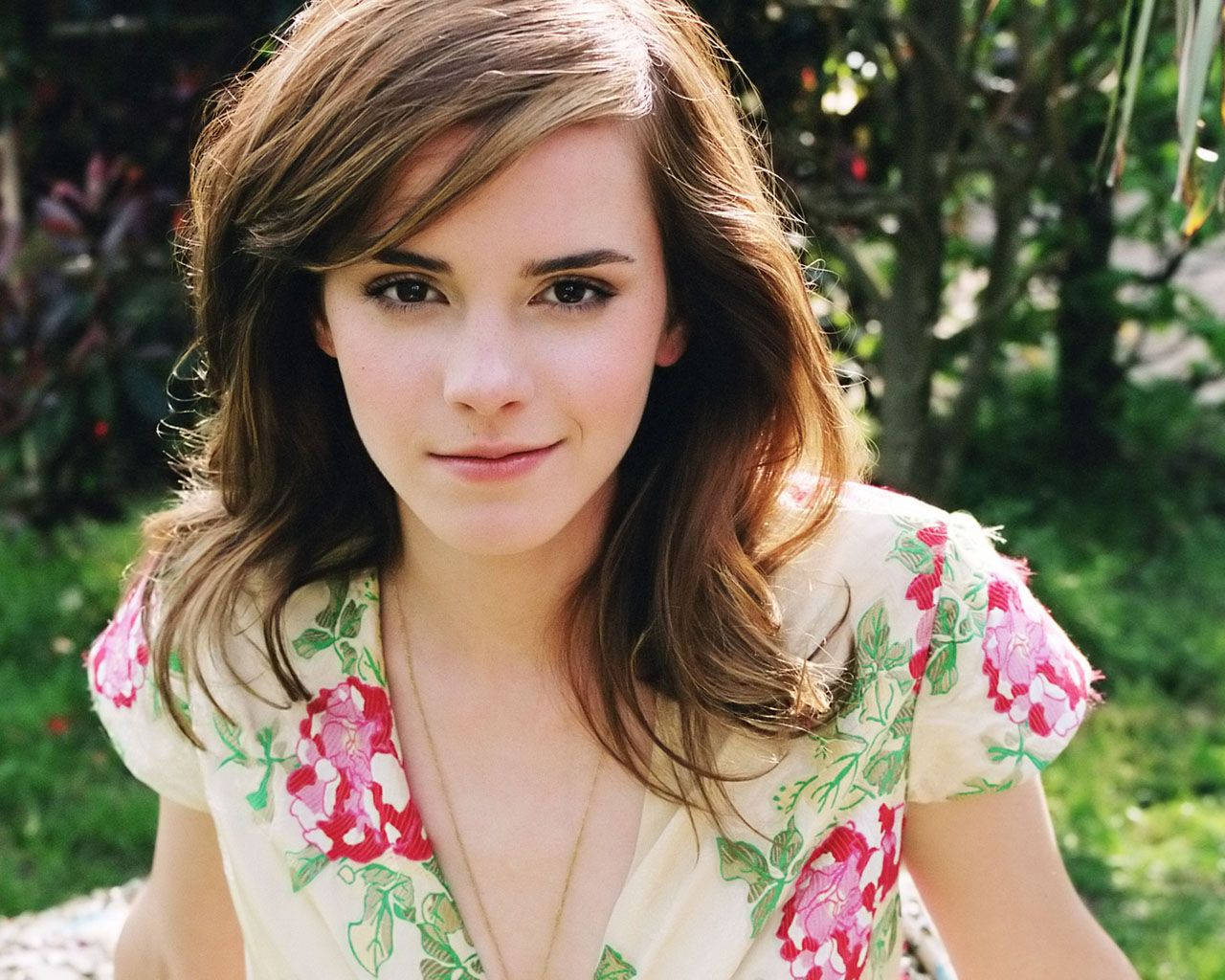 Floral Dress Emma Watson