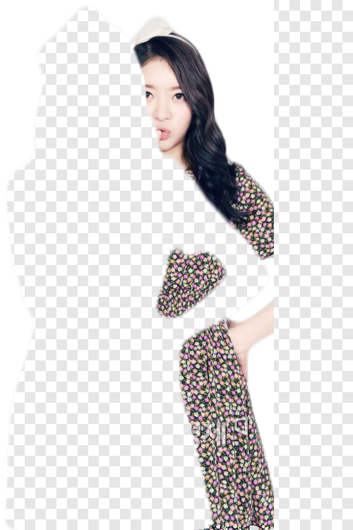 Floral Dress Woman Cutout PNG