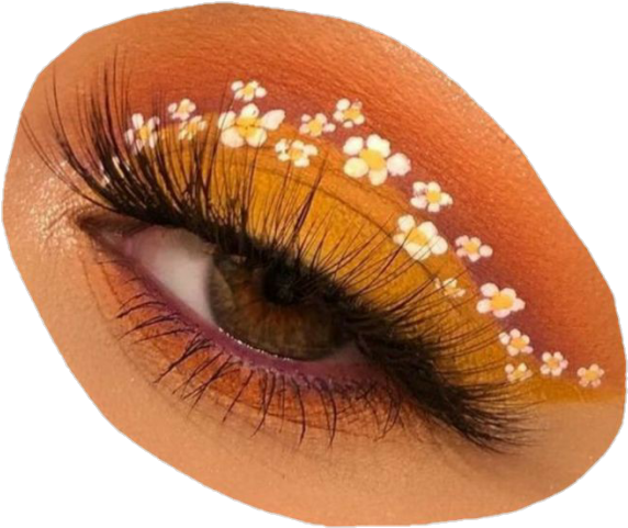 Floral Eyeshadow Artistry PNG