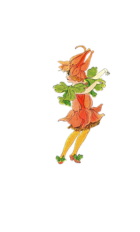 Floral Fairy Illustration PNG