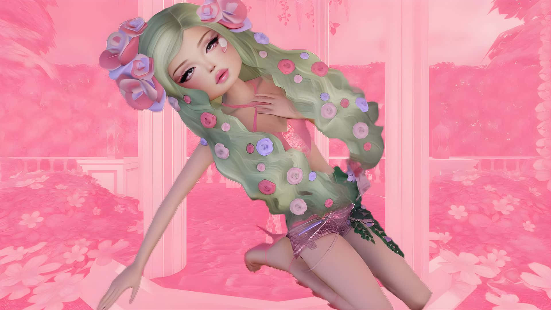 Floral Fantasy Dress To Impress Wallpaper