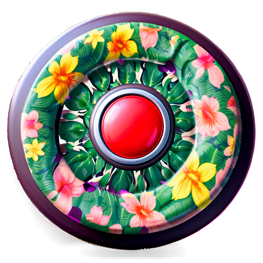 Floral Fidget Spinner Png 87 PNG