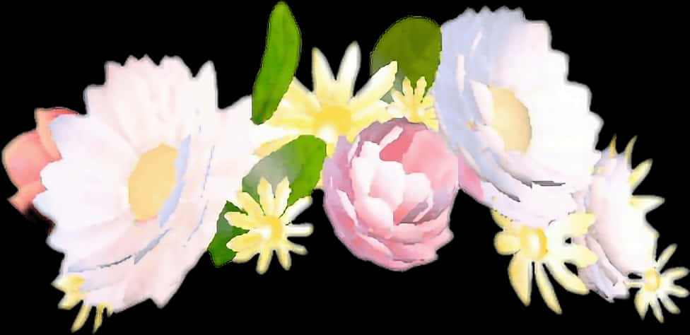 Floral Filter Snapchat PNG