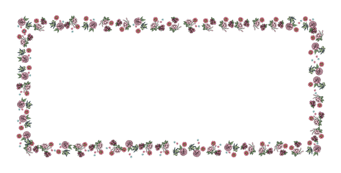 Floral Frame Black Background.jpg PNG