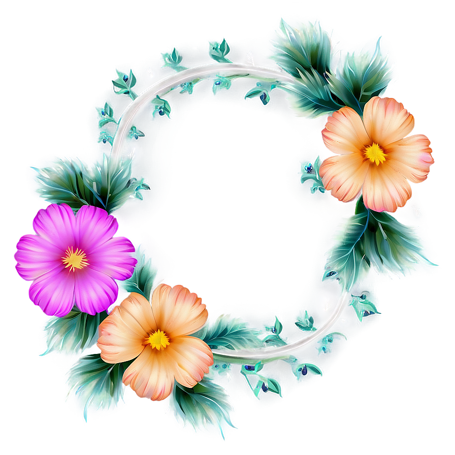 Floral Frame Png 67 PNG