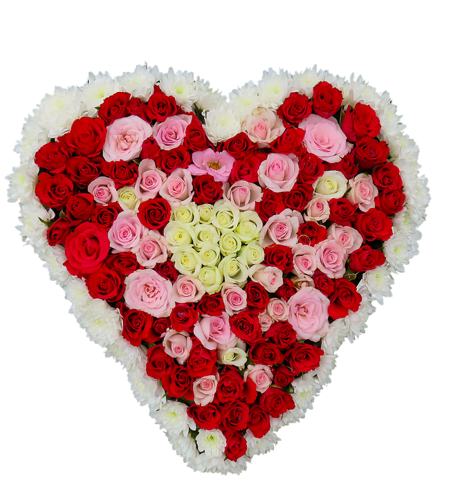 Floral Heart Arrangement PNG