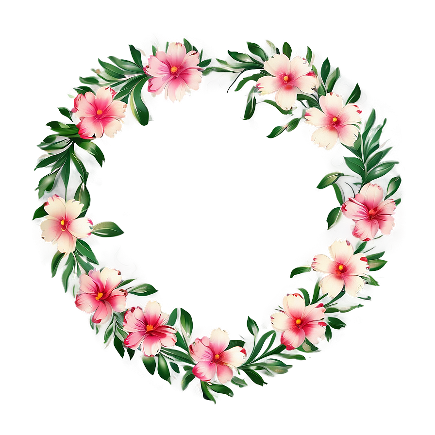 Floral Heart Clipart Decoration Png 89 PNG