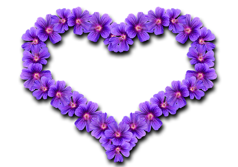 Floral Heart Formation PNG