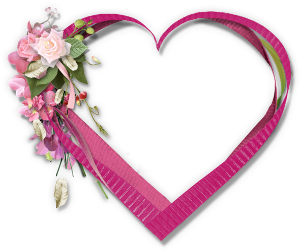 Floral Heart Frame P N G PNG