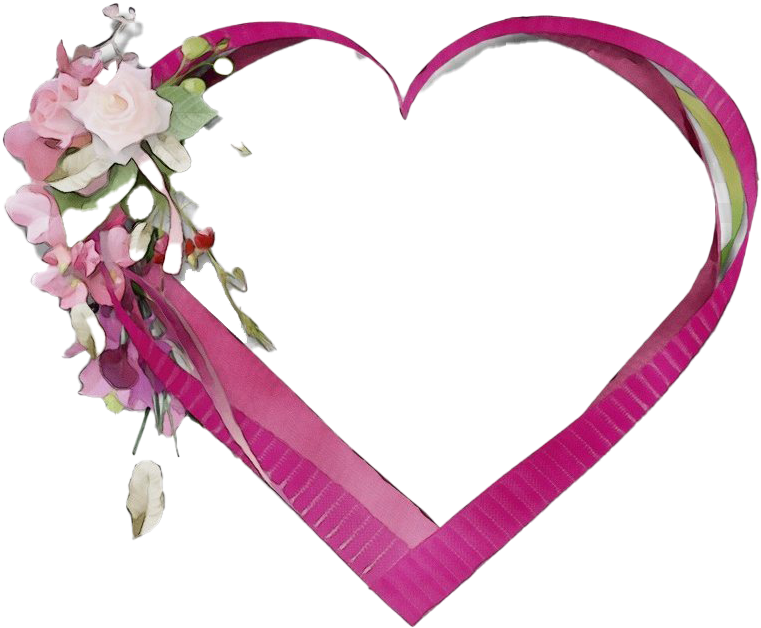 Floral Heart Frame P N G PNG