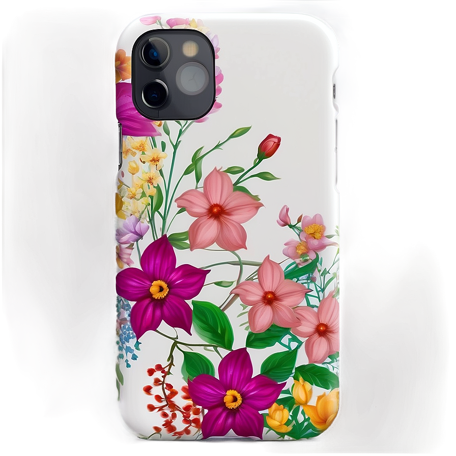 Floral Iphone Case Design Png Tbt18 PNG